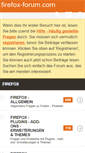 Mobile Screenshot of firefox-forum.com